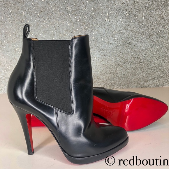 Christian Louboutin Shoes - Christian Louboutin black leather ankle boots 36.5